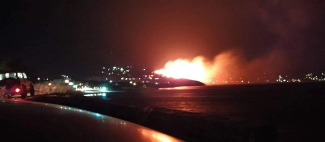 Φωτιά στην Κάρυστο: Εκκενώθηκαν εξοχικές κατοικίες - Nύχτα θρίλερ πέρασαν οι κάτοικοι